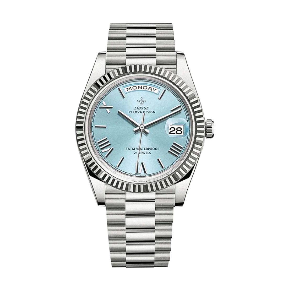 Frederick | Sharp Lines and Classic Day-Date Styling Watch | 40mm