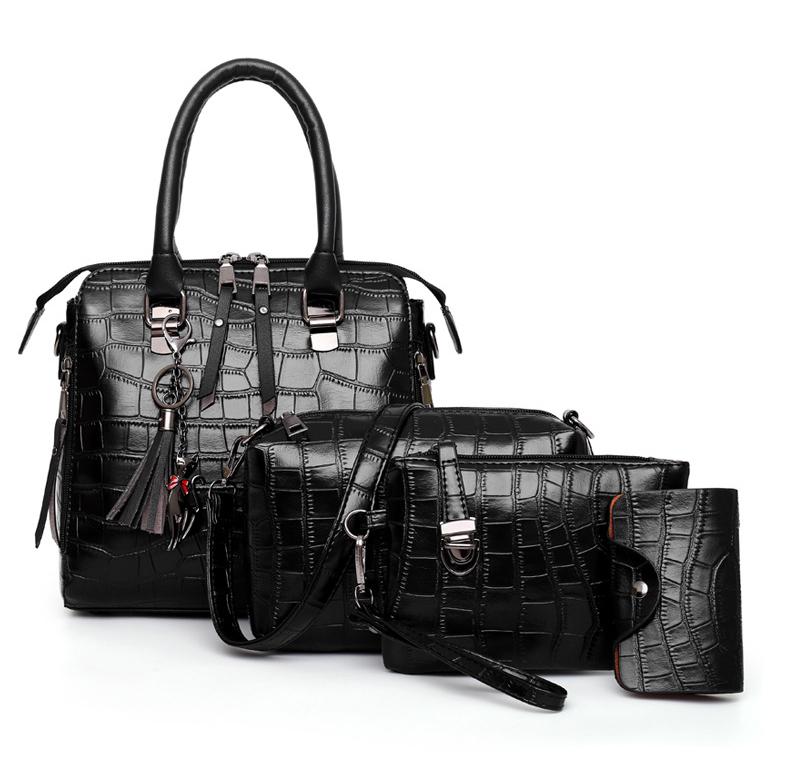Valeria | Luxe Croc 4-Piece Set