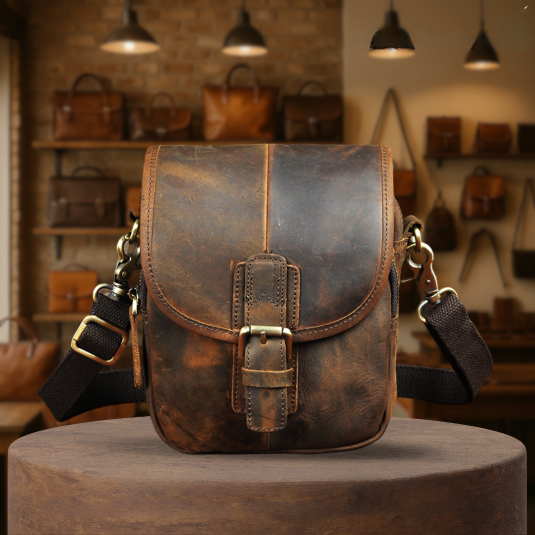 Miles | Vintage Leather Crossbody Bag