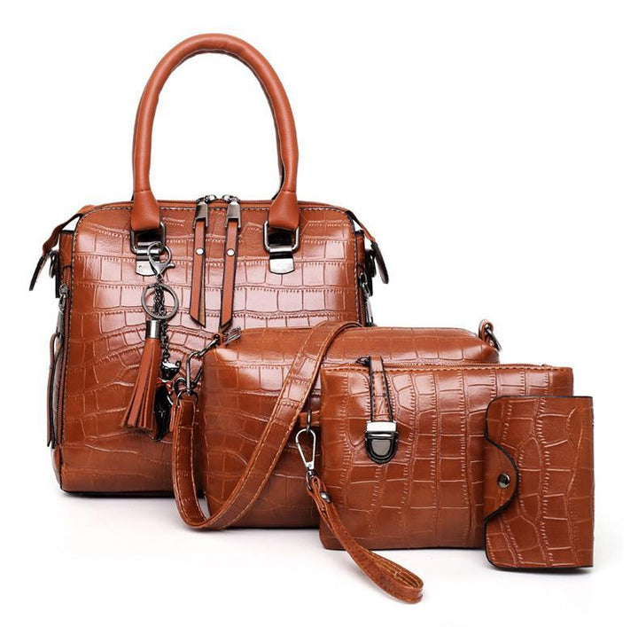 Valeria | Luxe Croc 4-Piece Set