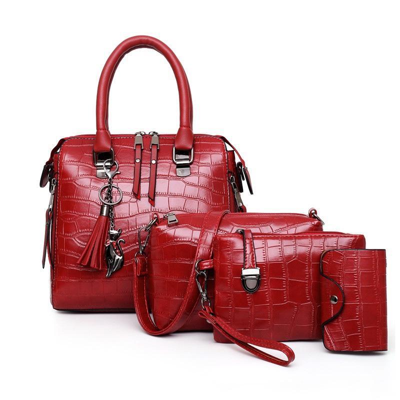 Valeria | Luxe Croc 4-Piece Set