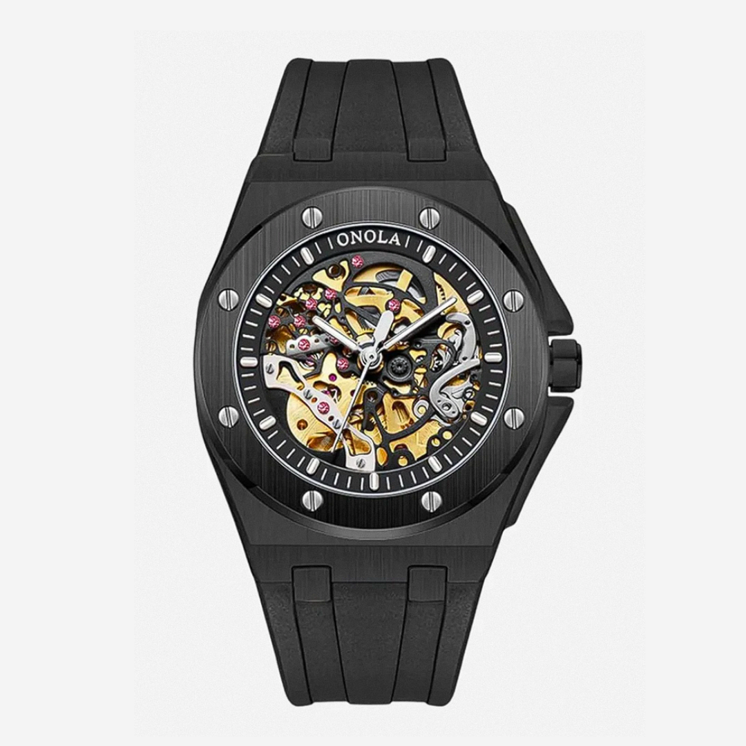 Zayden | Sporty Modern Eye-Catching Skeleton Watch | 52mm