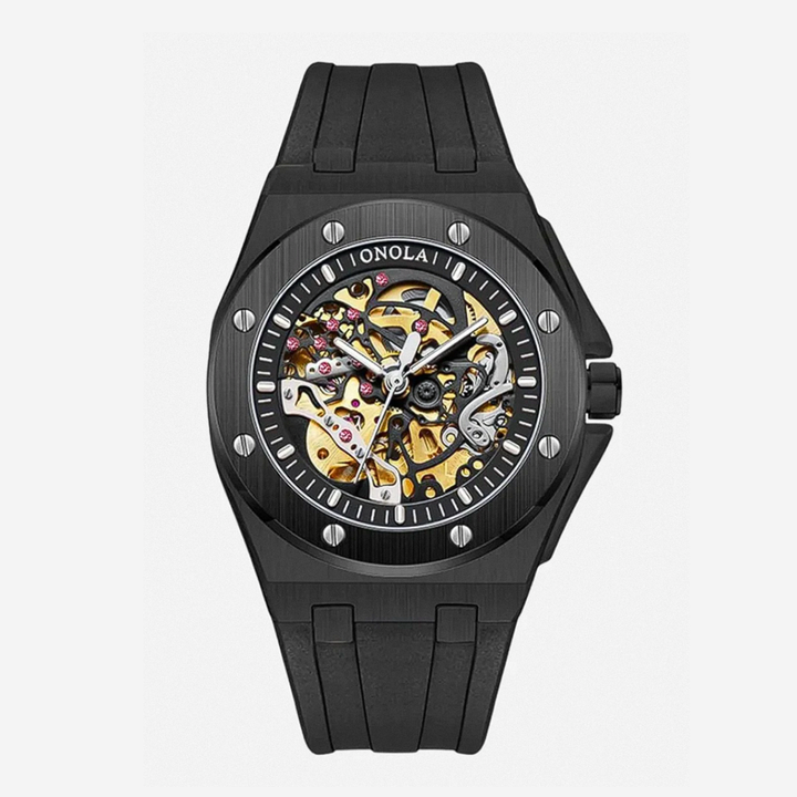 Zayden | Sporty Modern Eye-Catching Skeleton Watch | 52mm