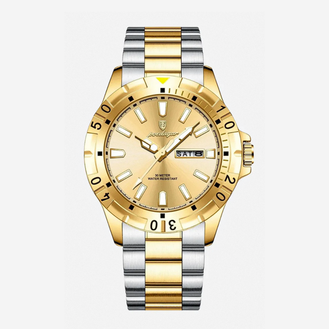 Maverick | Sporty Bezel Stainless Steel Watch | 42mm