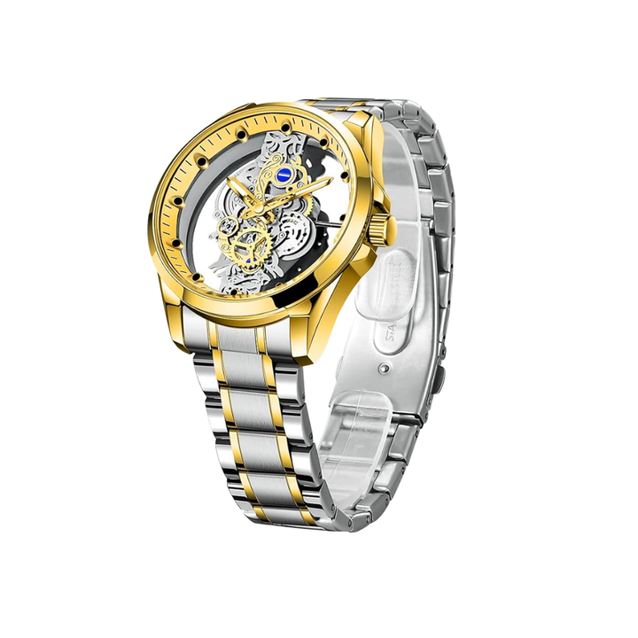 Rio | Hollow Double-sided Dial Skeleton Quartz Watch | 42mm