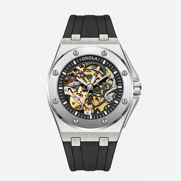 Zayden | Sporty Modern Eye-Catching Skeleton Watch | 52mm