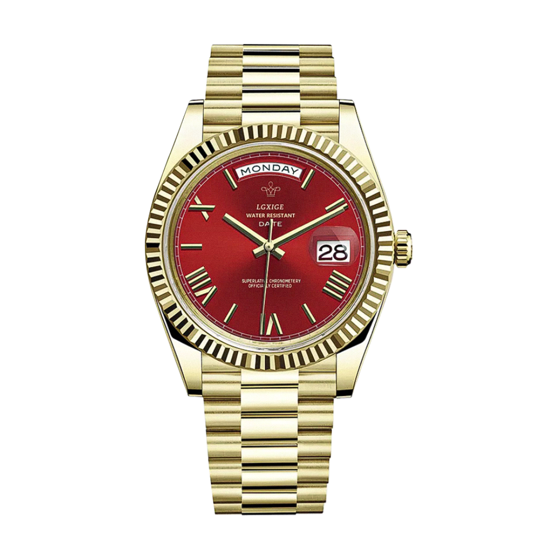 Frederick | Sharp Lines and Classic Day-Date Styling Watch | 40mm