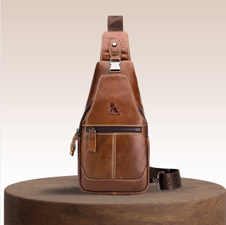 Zane | Leather Sling Backpack