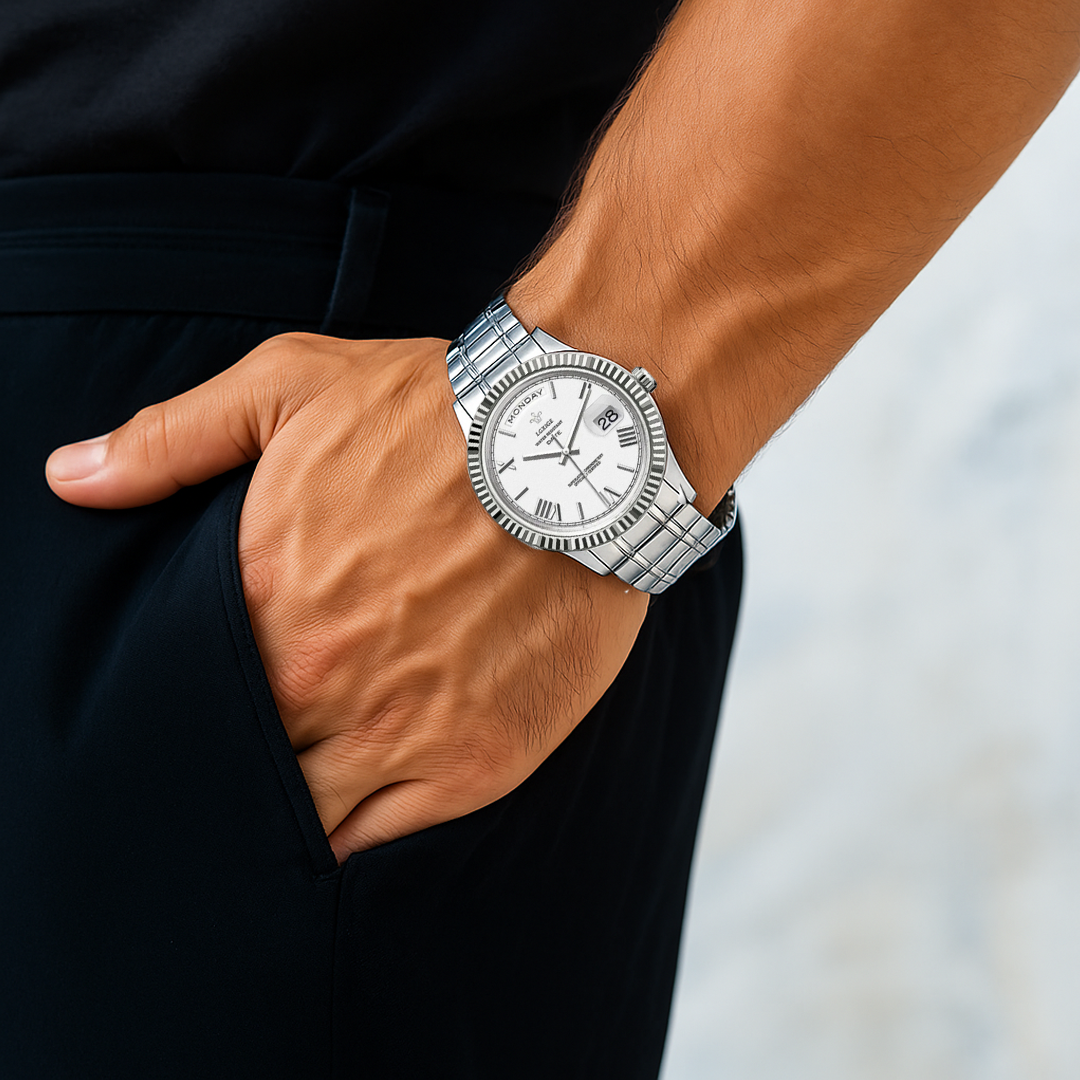 Frederick | Sharp Lines and Classic Day-Date Styling Watch | 40mm
