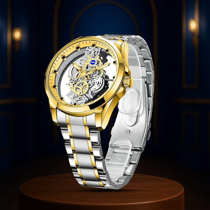 Rio | Hollow Double-sided Dial Skeleton Quartz Watch | 42mm