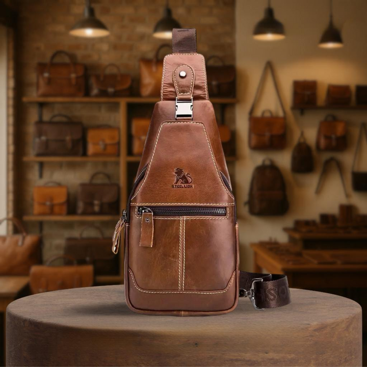 Zane | Leather Sling Backpack