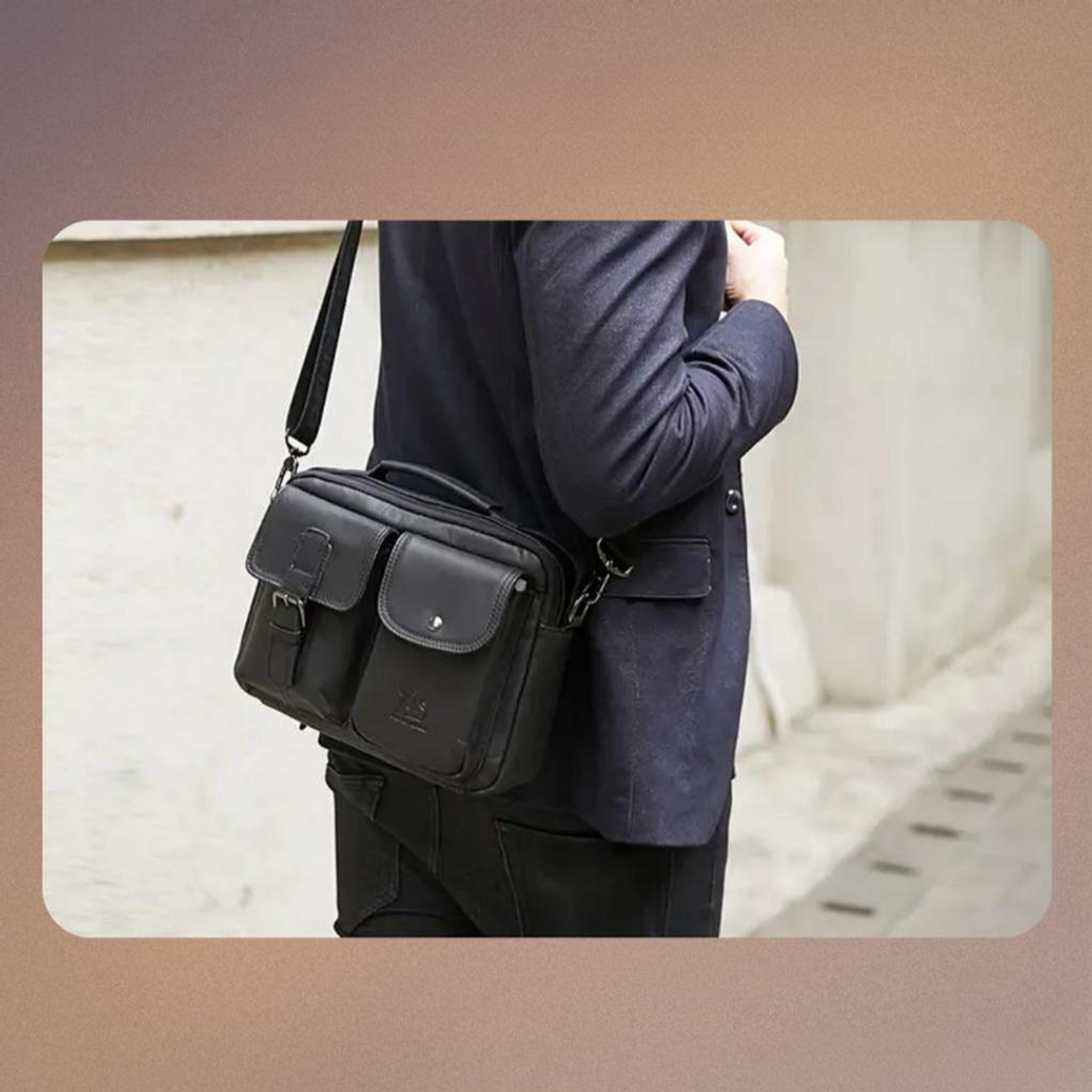 Luca | Leather Messenger Bag