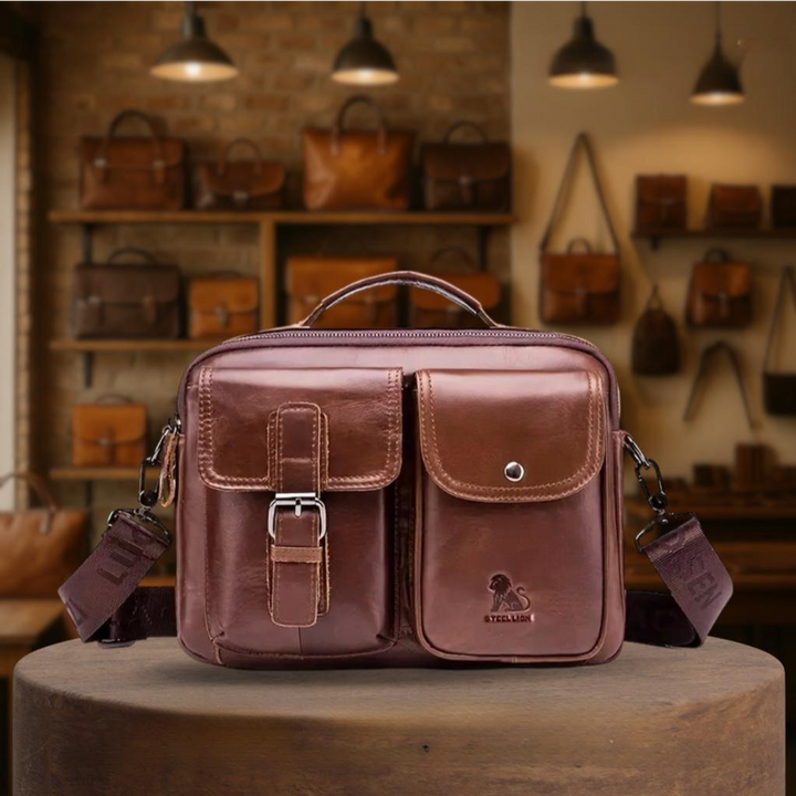 Luca | Leather Messenger Bag