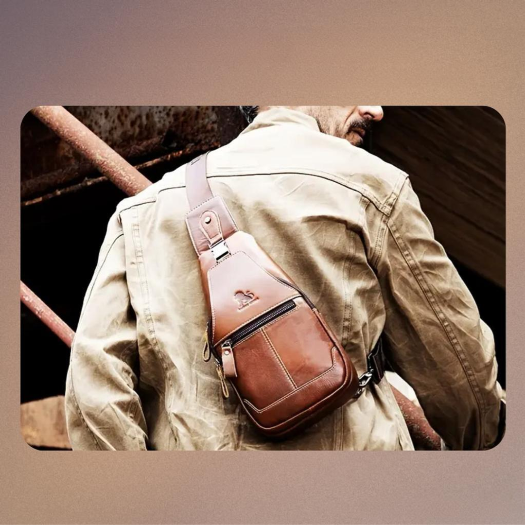 Zane | Leather Sling Backpack