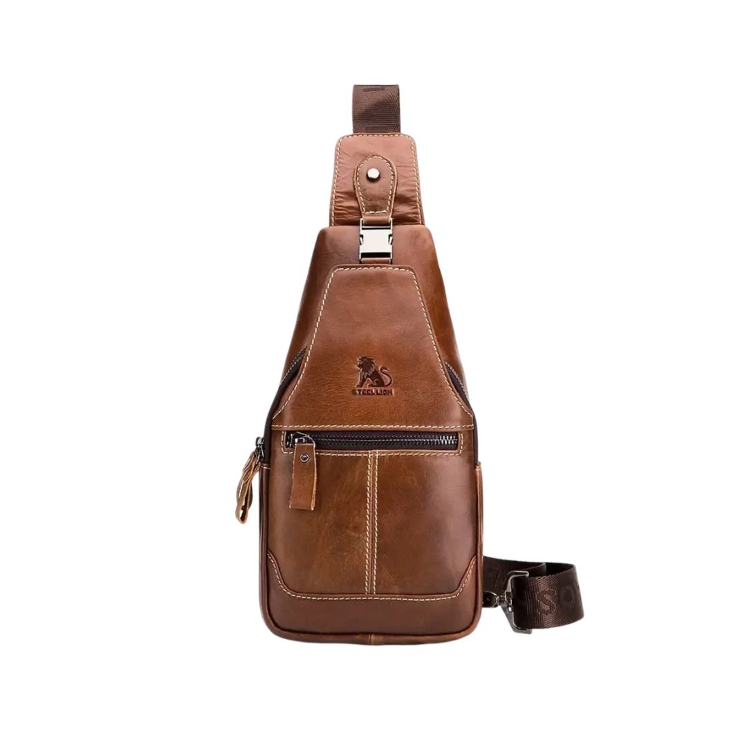 Zane | Leather Sling Backpack