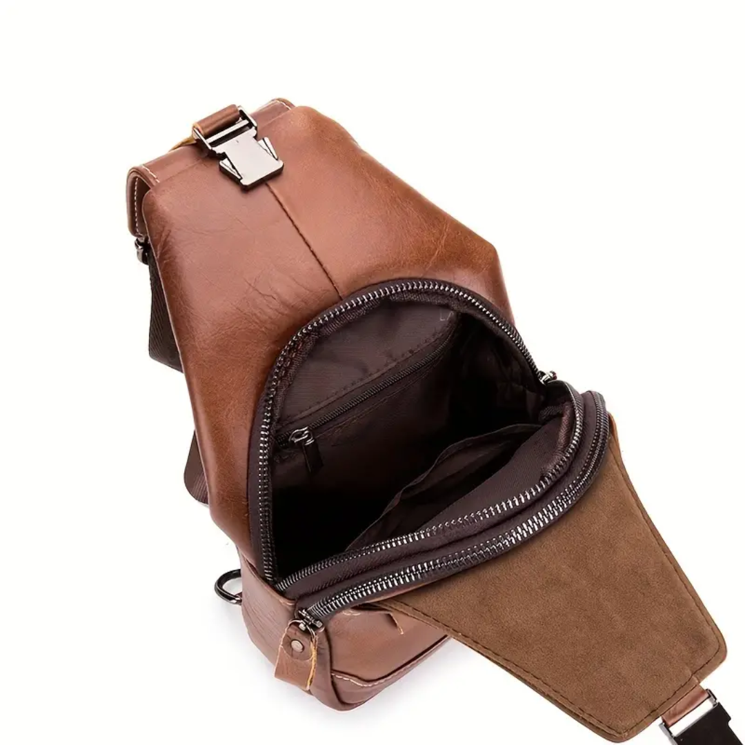 Zane | Leather Sling Backpack