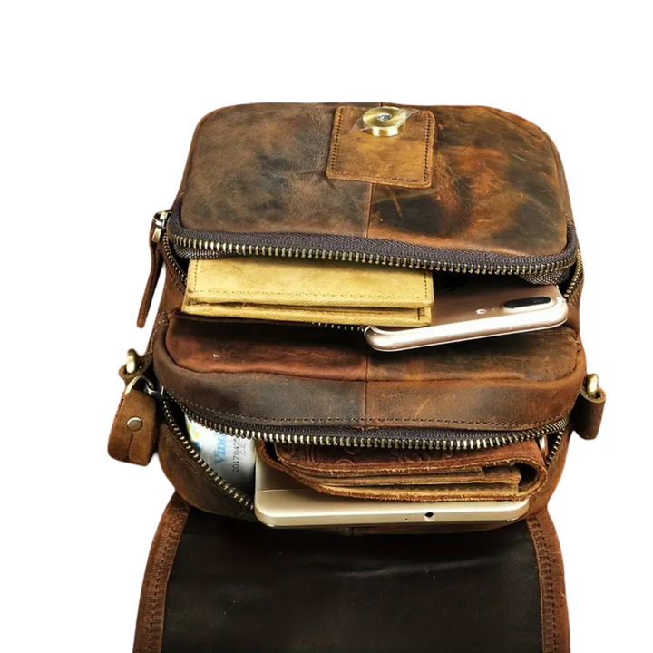 Miles | Vintage Leather Crossbody Bag